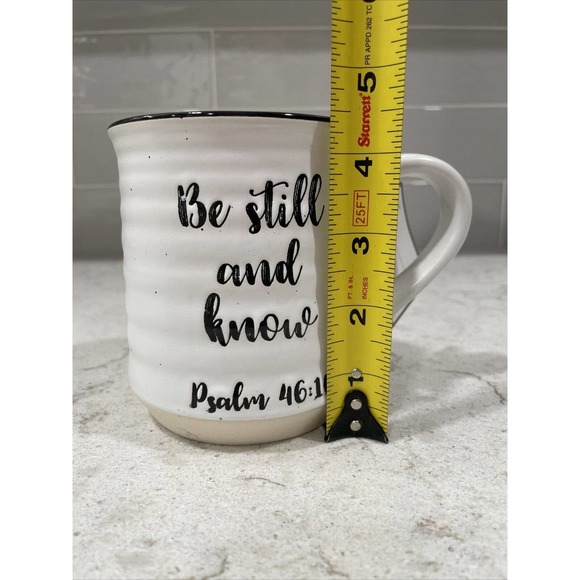 Sheffield Home "Be Still And Know" Psalm 46:10 Ceramic Mug – 16oz, Multicolor